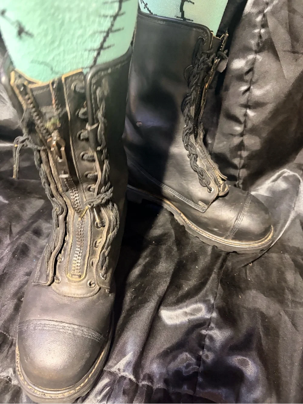 Vintage Authentic Weinbrenner Firefighter Boots Men’s 9 Goth Industrial 1997
